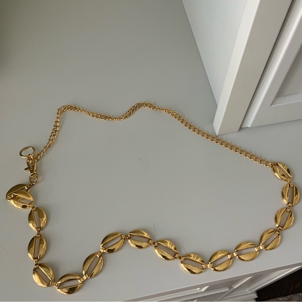 Vintage 90’S Gold Chain Link Loop Belt Women’s Size 11”-21” Inches